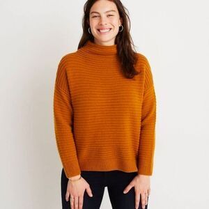 Madewell Belmont Wool Blend Ribbed Mock Neck Sweater Sz. XS